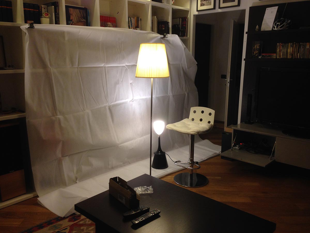 Foto da copertina - Allestimento set